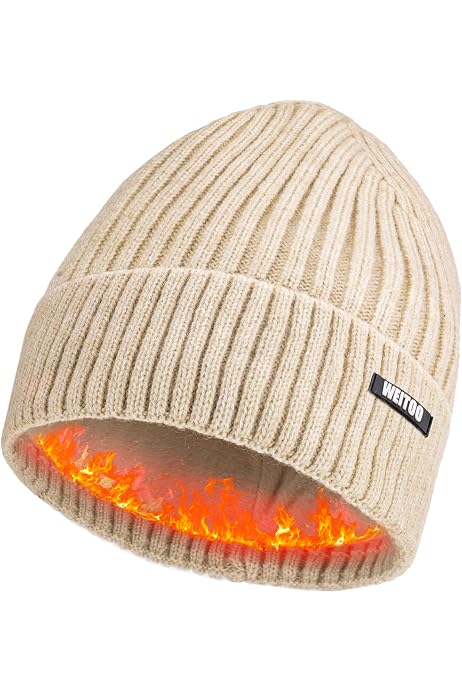 Bonnet Hiver Unisexe Doublé Polaire - Extensible, Doux, Chaud Jusqu'à -25°C, 4 Couleurs Classiques - 8