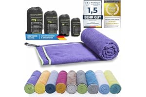 LightDry® Original Microfibre Sports Towel, Backpack, Travel Towel, Sports & Fitness Bath Towel, Absorbent, Lightweight, Antibacterial and Extremely Quick-Drying