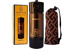 CIRCE CARE Portable Travel Bidet with Pressure Pump, No Battery, No Squeezing; Mini Eco Handheld Personal Bidet Sprayer; for Camping & Outdoors; Peri Bottle for Postpartum, Hemorrhoid, Perineal Care