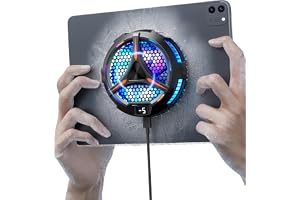ACEDAYS iPad Cooler,Magnetic Tablet Cooler for ipad/Surface pro/Samsung Tab,Compatible for Steam Deck,Universal Radiator with Temperature Display for Mobile Gaming,Tiktok Live Streaming