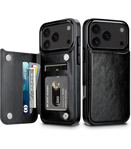 MOBESV 2-in-1 Magnet-Handyhülle Für IPhone 15 Plus – Mit Wallet & Ständer, MagSafe Kompatibel, Schwarz