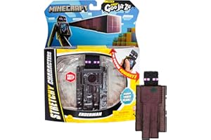 Heroes of Goo Jit Zu Personnage élastique Minecraft, Collectionne l'Enderman et la Perle de l'Ender, Substance visqueuse Unique avec éléments cachés à l'intérieur, Étire-Le jusqu'à 3 Fois sa Taille