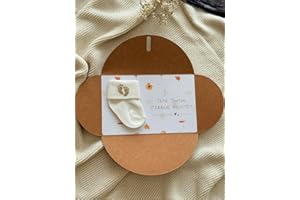 Moonbaby Annonce grossesse Floral Papi Mamie Tata Tonton Grands parents carte imprimée avec enveloppe et chaussette (Tata Tonton)