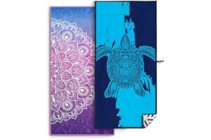 OCOOPA Mikrofaser Strandtuch - Extra großes 178x80 cm Schnell Trocknendes, Weiches, Leichtes, Pflegeleicht, Kompaktes, Sandfreies Handtuch, Perfekt für Strand Schwimmen（2 Stücke）