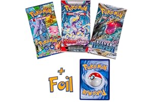 POKÉMON Pokemon TCG: 3 Booster Packs & 1 Random Foil | Includes 3 Blister Packs of Random Cards & 1 Individually Packed Holofoil Promo Card