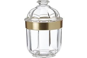 Premier Housewares – Bote para Transparente, acrílico, Color Dorado, acrílico, Dorado, Small