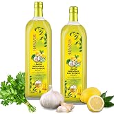 Hanzade Bitkisel Limon Sarımsak Maydanoz K&uuml;r&uuml; 1 Litre x 2 Adet Cam Şişe