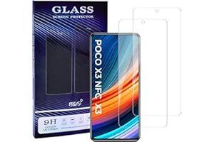 UNO'UNO MAS UNO VENTAS UNO' 2 Pack, Wyświetlacz Protector Dla Xiaomi 11T Pro 5G / Poco F4 5G / Poco X4 Pro 5G / Poco X3 NFC/Poco X3 Pro, Redmi Note 10 Pro/Note 11 Pro 5G(6.67") Odciski palców, Bez pęcherzyków, 9h, Anti-scratch