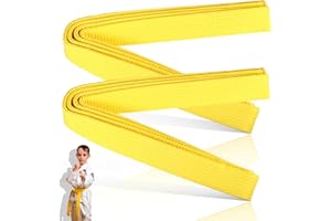 WUISOLQP 2pcs Belt Arti Marziali Karate Judo Cotone Accessori per arti marziali Taekwondo Cintura Ju-Jutsu Ninjutsu Kendo Aikido Training Cintura protettiva per adulti bambini
