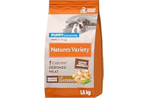 Nature's Variety Healthy Grains - Pienso para Perros Mini Junior con Pollo deshuesado - 1,5kg