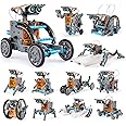 Solar Robot Kit for Kids, 13-in-1 Education STEM Science Experiment Solar Robot Toys, Educational Building Science Experiment Set for Kids Aged 8 9 10 11 12 13 Years Older, Solar Powered by The Sun