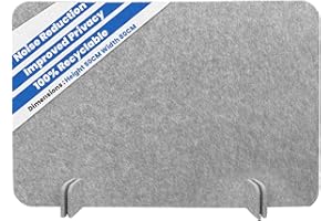 ReFind Desk Divider – Acoustic Panel & Privacy Screen, Free-Standing Desk Organizer for Office, School, and Work from Home Essentials (50cm x 80cm)