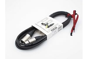 X-LEAD MC10PN030BK Serie PLATINUM - Cable de micrófono profesional - XLR/XLR - cable balanceado - conectores originales NEUTRIK - (3 m, negro) - MADE IN ITALY by INCO