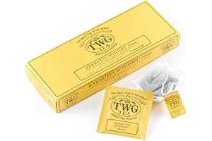 TWG Tea | Harmutty SFTGFOP1 | Tè Nero | Assam Immobiliare Singola | 15 Bustine di Tè in Cotone Cucite a Mano | Set Regalo