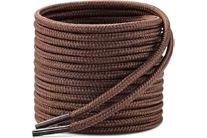 Stepace Lacci per Scarpe Rotondi [ 2 Paia ] Stringhe Robuste e Resistenti - per Scarpe Da Montagna e Da Trekking, Stivali - Diametro 3.5mm e 4mm