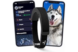Invoxia Collar Inteligente para Perros Escaneo De Salud Cardíaca, Actividad Y GPS, 15 Días De Autonomía, Multi-Premiado, Tarjeta Sim 4G Integrada, Grande