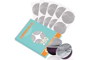 CAPMESSO Coperchi in fogli di alluminio per riutilizzare Capsule Vertuoline Cialde compatibili con macchina Nespresso VertuoLine 64 mm (confezione da 200)