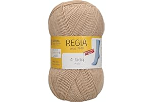 Schachenmayr Regia 4-Fädig Uni, 100G hell-kamel meliert Handstrickgarne