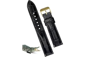 VINACREATIONS Handmade Alligator Belly Watch Band Men Quick Release Premium Hornback Crocodile Replacement Pin Tang Buckle Wristwatch Strap by Vietnamese
