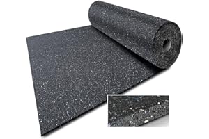 Floordirekt Tappetino da stalla in granulato di gomma | Fondo stalla | Facile posa e seduta antiscivolo | Sollievo dalle articolazioni e buona tenuta (Spessore: 0,5 cm, 300 x 62,5 cm, Nero)