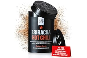 HOLY SMOKE BBQ Sriracha Hot Chili Rub Pikantna Przyprawa Barbecue BBQ Mieszanka Przypraw Sucha Marynata Przyprawy Rub do Sosu Sriracha Mięsa Wołowina Wieprzowina Ryby Warzywa Sosy Dip Bez MSG 175g