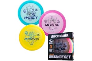 Discmania Active Premium Mega Distance 3-Disc Set, Bleu, Jaune et Rose