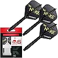 TARGET Darts Luke Littler K Flex Flights and Shaft System, No.2/No.6 | Pack of 3 Kflex All In One Flights, The Nuke Player Edition Darts Accessories | K-Flex Dart Stem Short/Intermediate/Medium