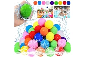 TOPRUNYI 45 Pcs Palloncini Bombe D'acqua,Giochi Acqua Bambini,Palloncini D'acqua Riutilizzabili,Palloncini Acqua D'acquapPer All'aperto Acqua Attività Piscina Spiaggia Estate Acqua Combattimento Giochi