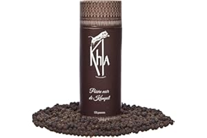 Khla - Poivre Noir de Kampot Bio - Tube Poivre en Grains 120g Biologique - Direct Producteur - Production limitée - Épice d’Asie - Origine Cambodge