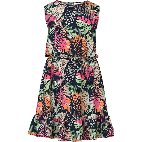Jupe Longue Et Large Pour Fille NAME IT - Taille élastique, Imprimé Intégral, Style Estival Léger - 4