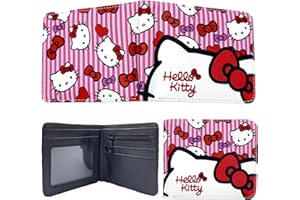 dcas Portefeuille Anime Cartoon PU Cuir, Porte-Monnaie Adolescents Anime Cartoon, Cartoo-n Portefeuille Pliant, Kawaii Filles Portefeuill-e pour Enfant Filles (4,5 x 3,5 Pouces)