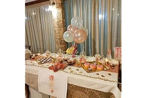 ShinyBeauty 12 By 90 In Wedding Rose Gold Sequin Table Runners For Weddings Rose Gold Table Runners Rose Gold Party Decorations Rose Gold Bridal Shower Decorations (12x90-Inch, Rose Gold)