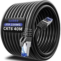 Câble Ethernet Cat 6 Extérieur 3 Mètres - Cuivre Pur, PoE+, Enfouissement Direct, Résistant UV Et étanche, Pour Caméra, Réseau