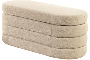 ‎RIESS AMBIENTE Riess Ambiente Extravagante Polsterbank Vogue - 115cm - Taupe - Bouclé - Sitzbank mit Stauraum