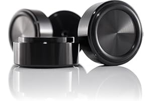 Hifi Lab Piedi in Aluminio massiccio 39x17 Piedi Hifi Aluminio Piedi Dispositivo Audio Assorbenti nobile nero 4x