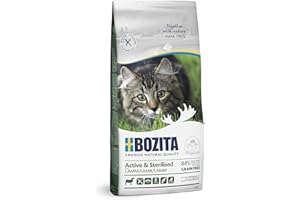 Bozita Active & Sterilised Katzentrockenfutter mit Lamm – 2 kg – getreidefreies Katzenfutter für sterilisierte, aktive Katzen – 33 % Protein, 20 % Fett – ohne Zucker & ohne Gentechnik
