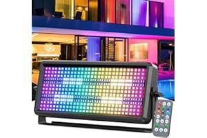 KRIDERISH 150W LED RGBW Wallwasher 450 LEDs Exterieur Projecteur Stroboscope Lumière de Scène Barre Wallwasher avec Télécommande pour Fête Patio Jardin plein air