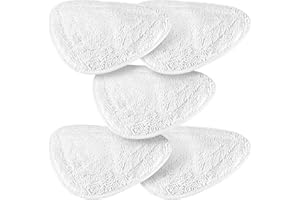 Tozeivo 5 Stück für Vileda Dampfreiniger Ersatzkappen, Passgenau für Vileda Steam Dampfreiniger Ersatzkappen und Vileda Steam PLUS Dampfreiniger, Vileda Bodenwischer Ersatzbezug Wiederverwendbar