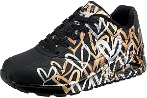 Skechers Women's Uno-Metallic Love Sneaker