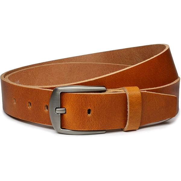 JACK & JONES Heren Jacmichael Leather Belt Noos, cognac, Numeric_95, cognac, numeric_95