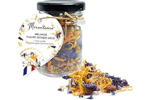 SCRAP COOKING MIRONTAINE Pot BIO Mélange Fleurs Séchées Décoration Alimentaire Naturelle pour Pâtisserie Déco Comestible & Végétale 3,5 g, 1 Unité