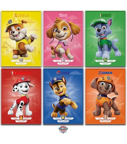 Paw Patrol beddengoed Team blauw 135 cm x 200 cm 80 cm x 80 cm 100% katoen renforcé-linon-kwaliteit Chase Marshall Rocky Zuma Rubble Skye Ryder omkeerbaar beddengoed Duitse maat ritssluiting