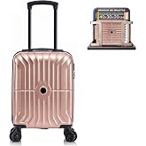 COSHANO Travel Suitcase Cabin Hand Luggage 40 x 30 x 20 cm (27L) XS Under Seat with Removable 360&ordm; Wheels ABS Ideal for Ryana