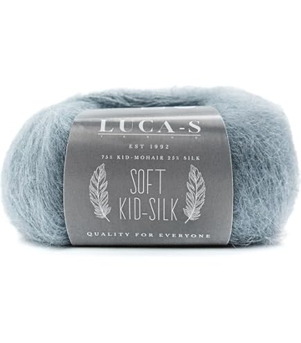 Filato Mohair Seta Frida's Wollhaus Drops - Soffice, 25g, 210m, Ago 3.5mm | Per Lavori A Maglia - Foto 3