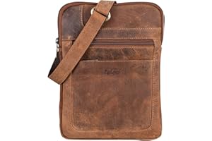 TALED Borsa a Tracolla in Pelle | Borsello Uomo e Donna | Borsa Messenger con Tracolla | Borsa da Lavoro | Borsa da Trasporto | Borsa a Mano | Borsa in Vera Pelle