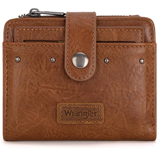 Wrangler Damen-Geldbörse – Slim, Faltbar, Vegan – Perfekt Für Handtasche & Reise