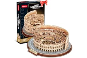 CubicFun Puzzle 3D Colosseo - Nuova Versione, Modellismo Architettonico Italia Puzzle, Kit Modello di Costruzione, Regalo per 10+, 163 pezzi