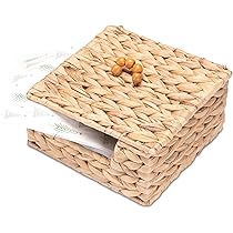 Decorasian Rotan Bestekhouder - Geweven Tafelbutler Met Tussenschot 24x16x16 Cm