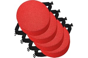 UYEOCO 4 Confezioni Diametro 30cm/33cm/35cm/40cm/45cm Cuscini Rotondi per Sedia Cucina, Cuscino per Sedia da Pranzo Rotondo, Cuscini per Sedie Ufficio Antiscivolo con Ganci Elastici(Color 9,40x40x3cm)