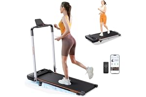 HomeTro Walking Pad With Incline 7%, Treadmills For Home Foldable, 2.5HP Ultra-Quiet Compact Folding Under Desk Treadmill with Handle, 12 Modes Running Machine,12 km/h Speed Walking Pads.